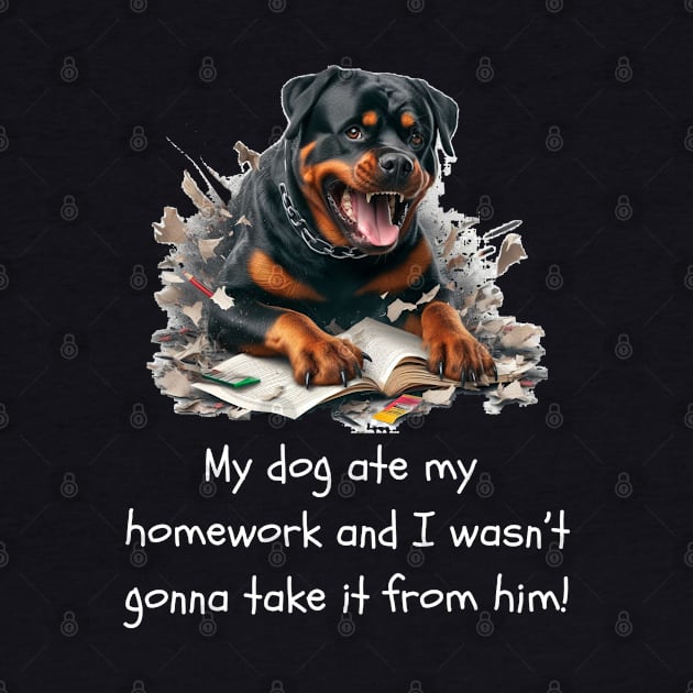 My dog ate my homework by The Artful Barker